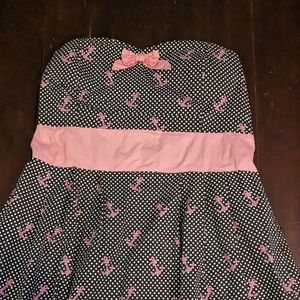 XXL - Sourpuss pinup dress - sailor nautical pink